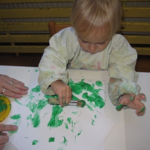 Piščanček Pik v beli igralnici